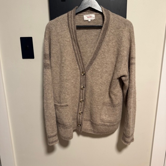 Xirena Cream Beige Carey Cardigan Size Medium - Picture 4 of 5